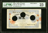 Japan Bank of Japan 5 Yen ND (1886) Pick 23s JNDA 11-24 Specimen PMG Very Fine 25. The 1 Yen Daikoku note is frequently offered for sale, but the situ...