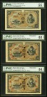 Japan Bank of Japan 100 Yen ND (1930) Pick 42a JNDA 11-44 PMG About Uncirculated 55; 100 Yen ND (1930) Pick 42s JNDA 11-44 Two Specimens PMG Choice Un...