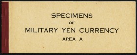 Japan Allied Military Currency Supplemental A Specimen Book Choice Crisp Uncirculated. A series of "Area A" military currency of the 10 sen, 50 sen, 1...