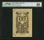 Japan Military Currency 5 Yen 1904 Pick M5b JNDA 13-3 PMG Extremely Fine 40. A beautiful and rare occupation issue from the turn of the 20th century. ...
