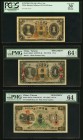 China Bank of Taiwan Limited 1 Yen; 10 Yen ND (1933); ND (1944); ND (1932) Picks 1925a; 1925s2; 1927s2 One Regular Issue and Two Specimens PCGS Appare...