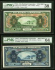 China Asia Banking Corporation, Peking 1 Dollar 1918 Pick S111s2 S/M#Y35-1 Specimen PMG Choice About Uncirculated 58; China Asia Banking Corporation, ...