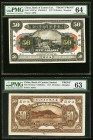 China Bank of Canton Limited, Shanghai 50 Dollars 1.7.1917 Pick S153Cp S/M#K63-4 Face and Back Proofs PMG Choice Uncirculated 64; Choice Uncirculated ...