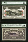 China Bank of Canton Limited, Shanghai 100 Dollars 1.7.1917 Pick S153D S/M#K63-5 Face and Back Proofs PMG Choice Uncirculated 63; Choice Uncirculated ...