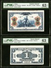 China Industrial & Commercial Bank Limited, Hankow 1 Dollar ND (1921) Pick S383Ap S/M#K92 Uniface Proofs PMG Choice Uncirculated 63 and 63 EPQ. A beau...