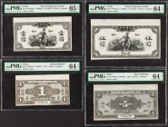 China Industrial & Commerical Bank Limited, Shanghai Set of Eight Front & Back Uniface Proofs. A handsome assortment of denominations and colors, each...
