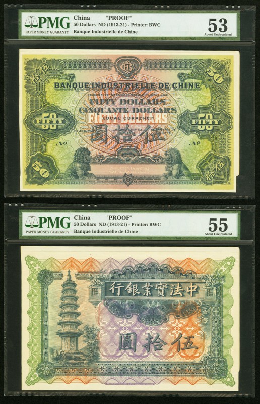 China Banque Industrielle de Chine 50 Dollars 1914-15 Pick S392s S/M#C254-4a Fro...