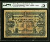 China Banque Industrielle de Chine, Tientsin 10 Dollars 1914 Pick S400a S/M#C254-3 PMG Choice Fine 15 Net. The first year of issue is seen on this exa...