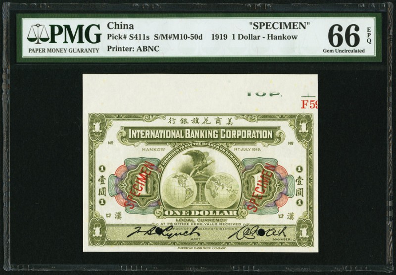 China International Banking Corporation, Hankow 1 Dollar 1.7.1919 Pick S411s S/M...