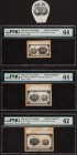 China Fu-Tien Bank Denomination Set of 14 Proofs and 1 Vignette. 10 Cents ND (1921) Pick S3011p1 Front Proof PMG Choice Uncirculated 64; 20 Cents ND (...
