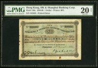 Hong Kong Hongkong & Shanghai Banking Corp. 1 Dollar 18.11.1895 Pick 136c KNB27 PMG Very Fine 20 Net. What is considered the earliest common note from...