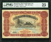 Hong Kong Mercantile Bank Limited 100 Dollars 6.12.1960 Pick 242b KNB18 PMG Very Fine 25. A handsome Waterlow & Sons engraving, and the final date of ...