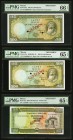 Macau Banco Nacional Ultramarino 500 Patacas 8.8.1981 Pick 62s1 KNB56S1-S2 Two Specimens PMG Gem Uncirculated 65 EPQ; Gem Uncirculated 66 EPQ; 500 Pat...