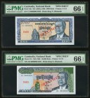 Cambodia National Bank 5000; 10,000; 20,000; 50,000; 100,000 Riels 1995-1998 Pick 46s; 47s; 48s; 49s; 50s Five Specimens PMG Gem Uncirculated 66 EPQ (...