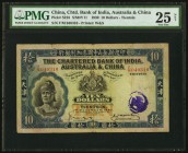 China Chartered Bank of India, Australia & China, Tientsin 10 Dollars 1.12.1930 Pick S216 S/M#Y11 PMG Very Fine 25 Net. A terrific and scarce foreign ...