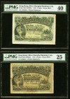 Hong Kong Hongkong & Shanghai Banking Corp. 1 Dollar 1.7.1913 Pick 155b KNB43c Two Examples PMG Very Fine 25; Extremely Fine 40. A pair of problem fre...