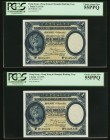 Hong Kong Hongkong & Shanghai Banking Corporation 1 Dollar 1.6.1935 Pick 172c Two Consecutive Examples PCGS Choice About New 55PPQ. A fresh and origin...