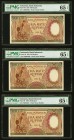 Indonesia Bank Indonesia 500 Rupiah 1958 Pick 60 Six Consecutive Examples PMG Gem Uncirculated 65 EPQ (6). A group of 6 consecutive examples from sunn...