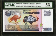 Singapore Board of Commissioners of Currency 1000 Dollars ND (1978) Pick 16 TAN#B-8a PMG About Uncirculated 53. The highest denomination typically enc...