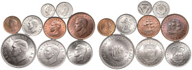 South Africa George VI 1952 Various Metals Various Denominations