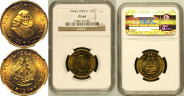 South Africa 1964 Brass 1/2 Cent Proof NGC PF 64