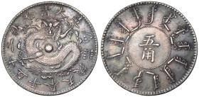 China: Empire Guangxu 25 (1899) Silver 5 Jiao Fengtien Province