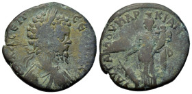 Septimius Severus (193-211). Moesia Inferior, Marcianopolis. Æ (27.5mm,9.5g). Aurelius Gallus, consular legate. Laureate, draped, and cuirassed bust r...