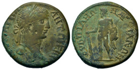 Caracalla (198-217). Thrace. Anchialus. Æ (28.6mm,13.9g). Laureate head of Caracalla to r. R/Herakles standing l., holding club set on ground in r. ha...