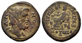 Time of Maximinus I (235-238). Phrygia, Cotiaeum. Pseudo-autonomous issue. Æ (22mm, 4.50g). Publius Aelius Hermaphilos (first archon). ΔΗΜΟϹ Bare and ...