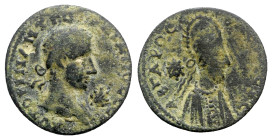 Gordian III with Abgar X Phraates (234-244). Mesopotamia, Edessa. Æ (23.5mm, 11.49g, 11h). Laureate, draped and cuirassed bust of Gordian III r.; star...