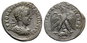 Gordian III (238-244). Seleucis and Pieria, Antioch. AR Tetradrachm (27mm, 11.51g, 11h). AD 241-4. Laureate, draped and cuirassed bust r. R/ Eagle sta...