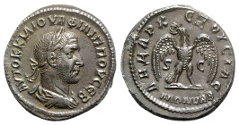 Philip I (244-249). Seleucis and Pieria, Antioch. BI Tetradrachm (27mm, 12.31g, 12h). AD 246. Laureate, draped and cuirassed bust l. R/ Eagle standing...