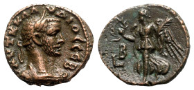 Claudius II (268-270). Egypt, Alexandria. BI Tetradrachm (22mm, 11.89g, 12h), year 2 (268/9). Laureate head r. R/ Nike advancing l., holding wreath an...