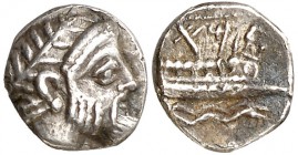 (380-350 a.C.). Fenicia. Arados. Óbolo. (S. 5973) (CNG. X, 46). 0,80 g. MBC+.