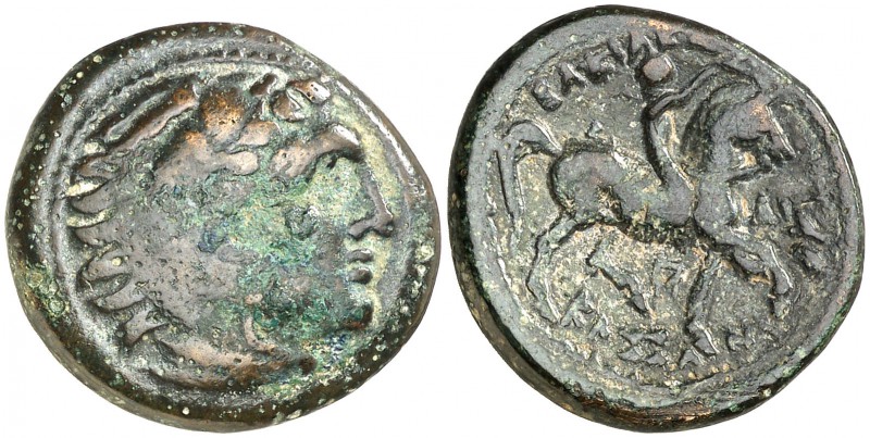 Imperio Macedonio. Casandro (317-297 a.C.). AE 22. (S. 6754 var) (CNG. III, 992)...