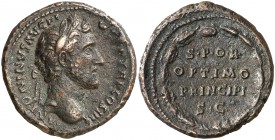 (147 d.C.). Antonino pío. As. (Spink 4314) (Co. 791) (RIC. 827a). 11,20 g. MBC+.