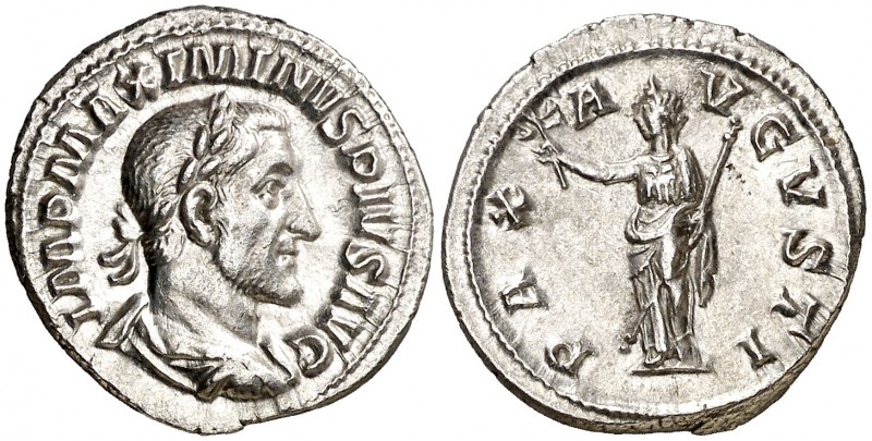 (235-236 d.C.). Maximino I. Denario. (Spink 8310) (S. 31a) (RIC. 12). 2,92 g. EB...