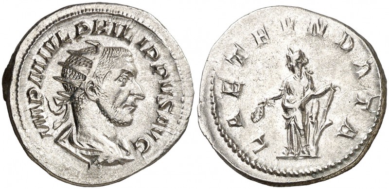 (244-245 d.C.). Filipo I. Antoniniano. (Spink 8934) (S. 72) (RIC. 35b). 3,68 g. ...