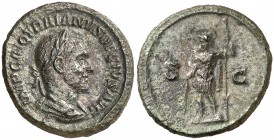 (250 d.C.). Trajano Decio. Semis. (Spink 9433) (Co. 102) (RIC. 128). 4,14 g. MBC+.