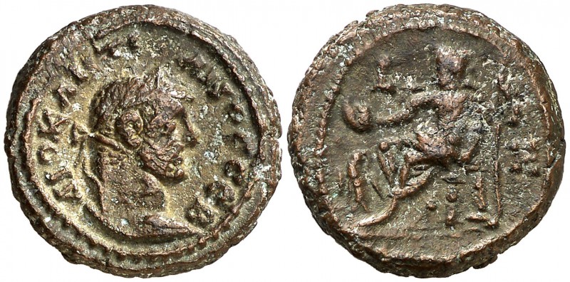 (291-292 d.C.). Diocleciano. Alejandría. Tetradracma de vellón. (Spink 12882) (K...
