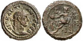 (291-292 d.C.). Diocleciano. Alejandría. Tetradracma de vellón. (Spink 12882) (Kampmann-Ganschow 119.81). 8,56 g. MBC+.