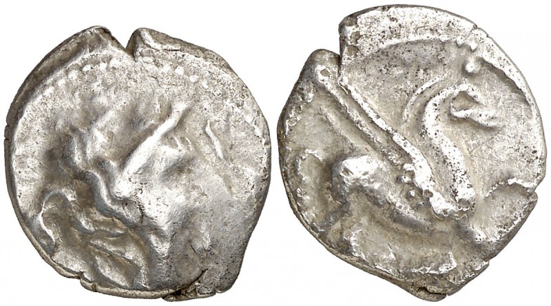 Emporiton (Sant Martí d'Empúries). Dracma. (FAB. 1126) (ACIP. 231). 3,92 g. BC+/...