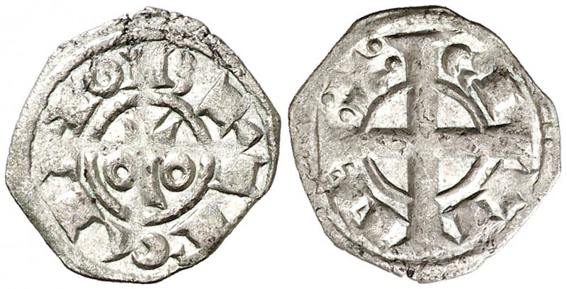 Alfons I (1162-1196). Barcelona. Òbol. (Cru.V.S. 297) (Cru.C.G. 2101). 0,41 g. E...