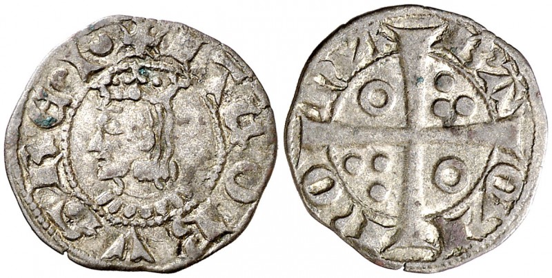 Jaume II (1291-1327). Barcelona. Diner. (Cru.V.S. 348) (Cru.C.G. 2162). 0,90 g. ...