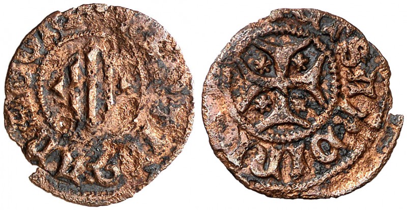 Martí I (1396-1410). Sardenya. Pitxol. (Cru.V.S. 529.1 var) (Cru.C.G. 2333a var)...