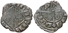 Maria y Martí el Jove de Sicília (1395-1402). Sicília. Diner. (Cru.V.S. 734) (Cru.C.G. 2669e) (MIR. 219). 0,63 g. MBC-.