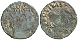 Ferran I de Nàpols (1458-1494). Aquila. Cavall. (Cru.V.S. 1079) (Cru.C.G. 3488) (MIR. 88). 1,80 g. MBC-