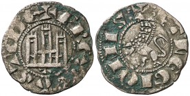Fernando IV (1295-1312). Toledo. Dinero. (AB. 326, como pepión). 0,84 g. Ex Colección Manuela Etcheverría. MBC.