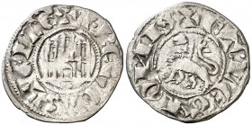 Fernando IV (1295-1312). Marca dos puntos. Dinero. (AB. 327, como pepión). 0,78 g. Ex Colección Manuela Etcheverría. MBC.