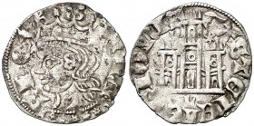 Alfonso XI (1312-1350). León. Cornado. (AB. 338.1). 0,71 g. Ex Colección Manuela Etcheverría. MBC.